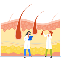 Korrektur von Haartransplantationsnarben