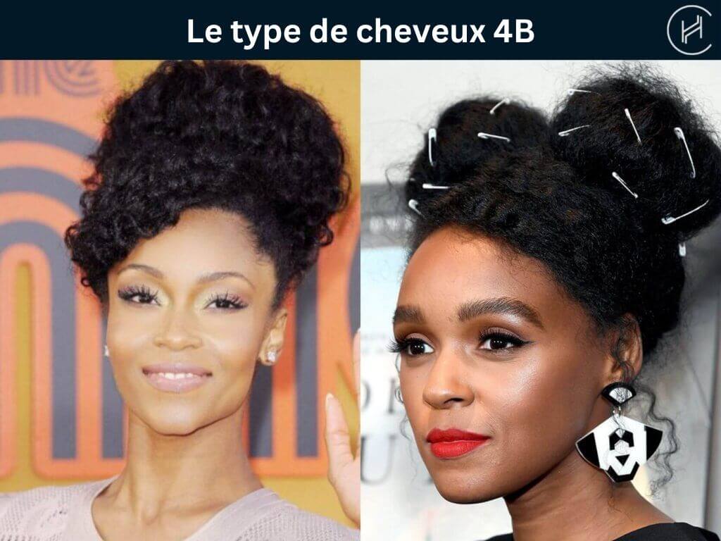 Le type de cheveux 4B exemples