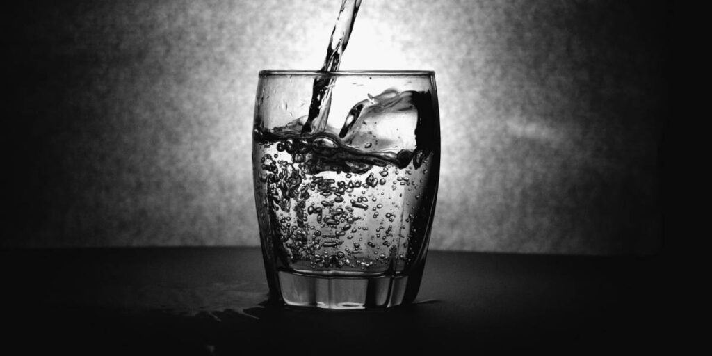 water in a glass for general health