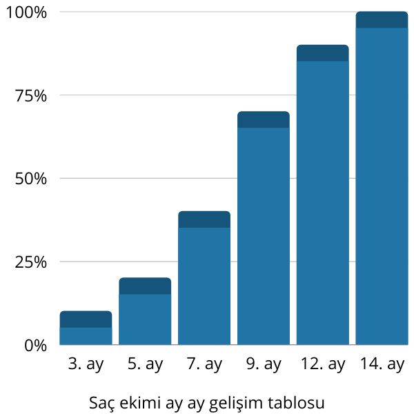 Saç ekimi ay ay gelişim tablosu - 0-14 ay