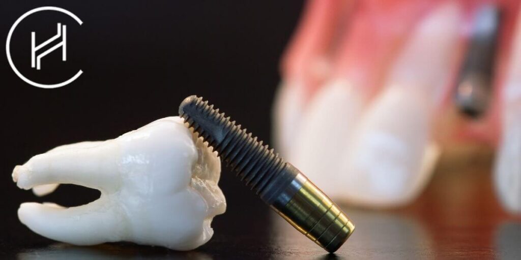 dental implant picture heva clinic logo