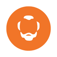 hair density orange icon