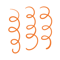 hair type curly hair type orange icon