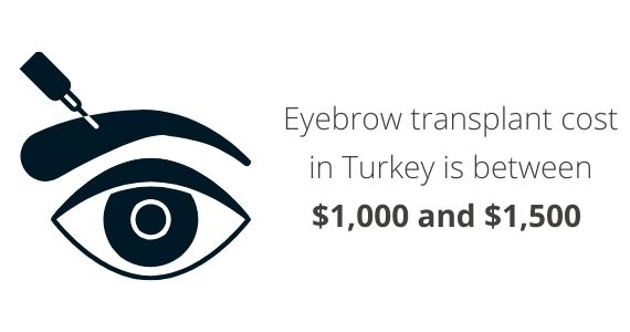 eyebrow hair transplant cost in turkey
