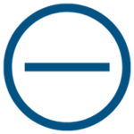 disadvantages - blue icon disadvantages - blue icon