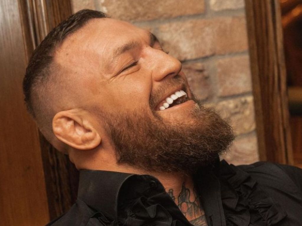 Conor McGregor after hair transplant frontline