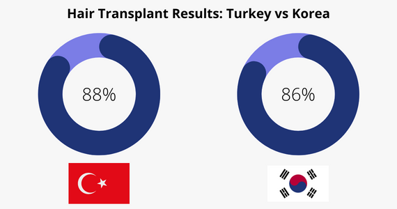 Hair Transplant Results in Turkey vs Korea