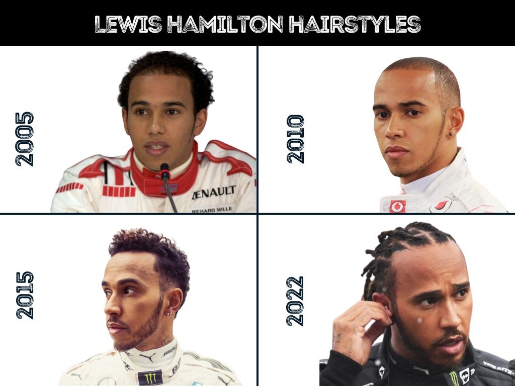 Lewis Hamilton Hairstyles Evolution from 2005 to 2022