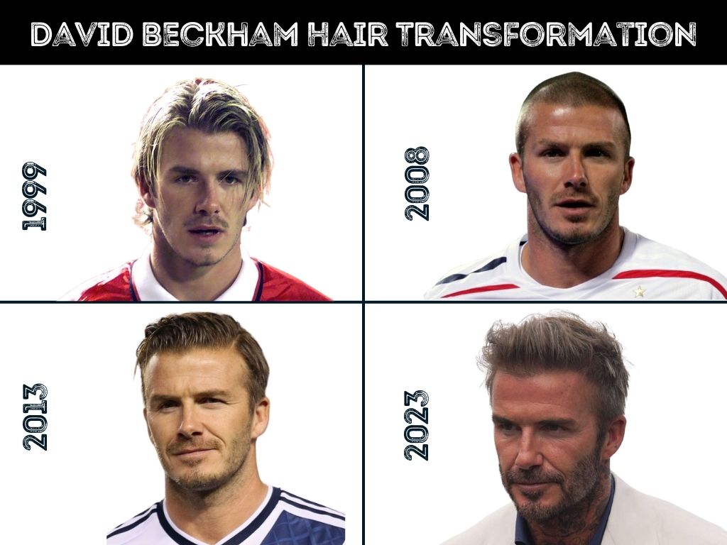 David Beckham Hair Transformation