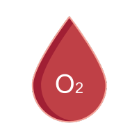 Decreased blood oxygen icon