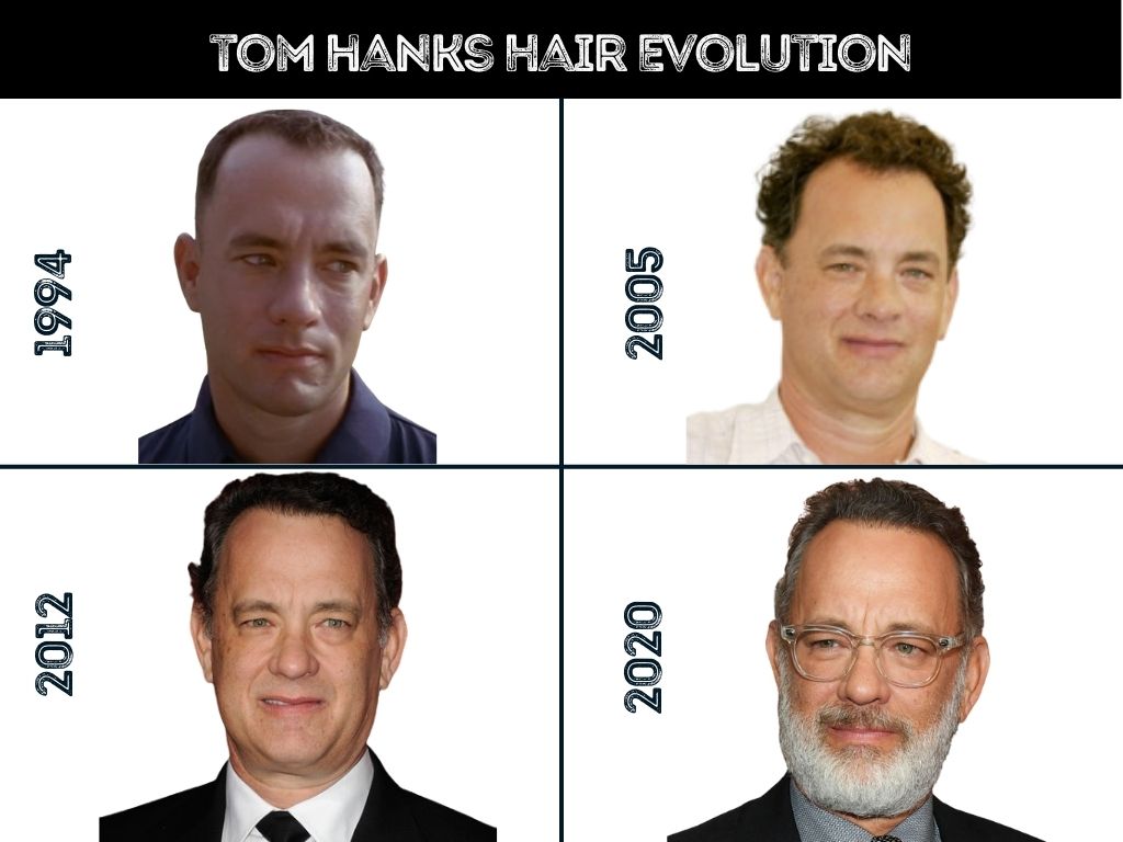 Tom Hanks Hair Evolution