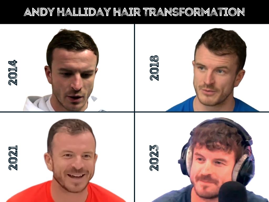 andy halliday hair transformation