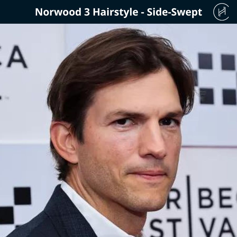 Norwood stage 3 Hairstyle - Side-Swept