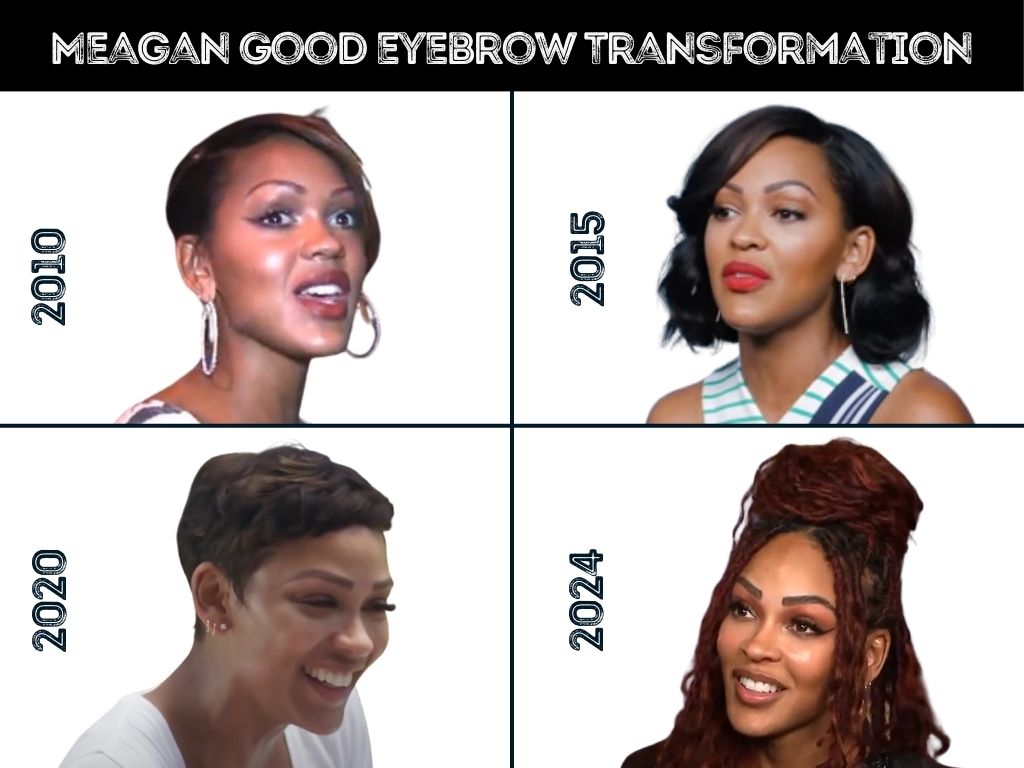 meagan good eyebrow transformation - years