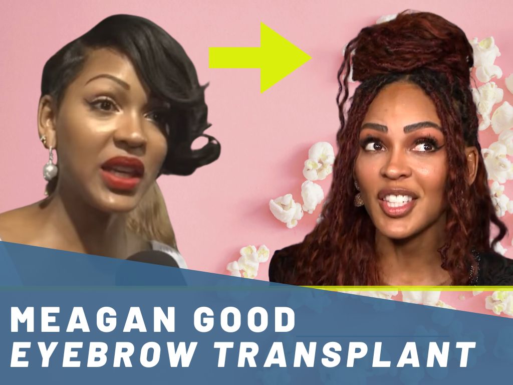 meagan good eyebrow transplant analysis banner
