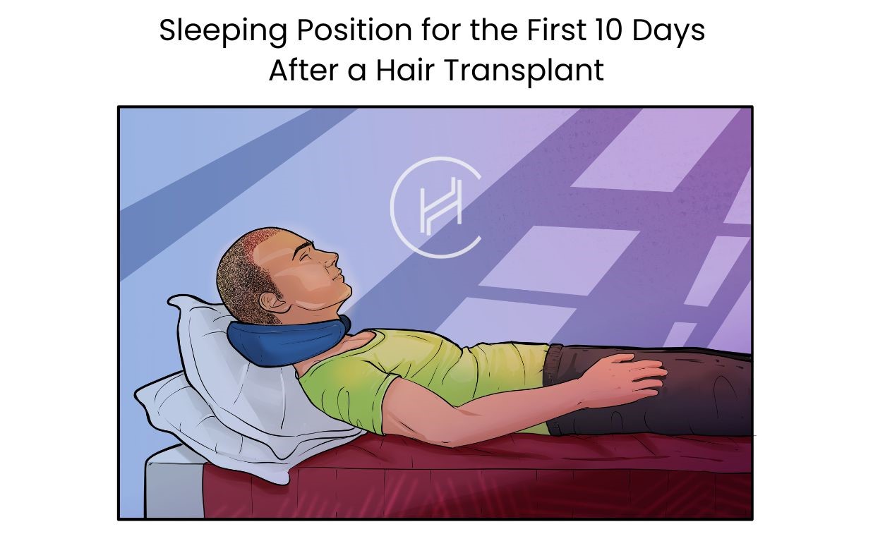 Sleeping Position for the First 10 Days After Hair Transplant