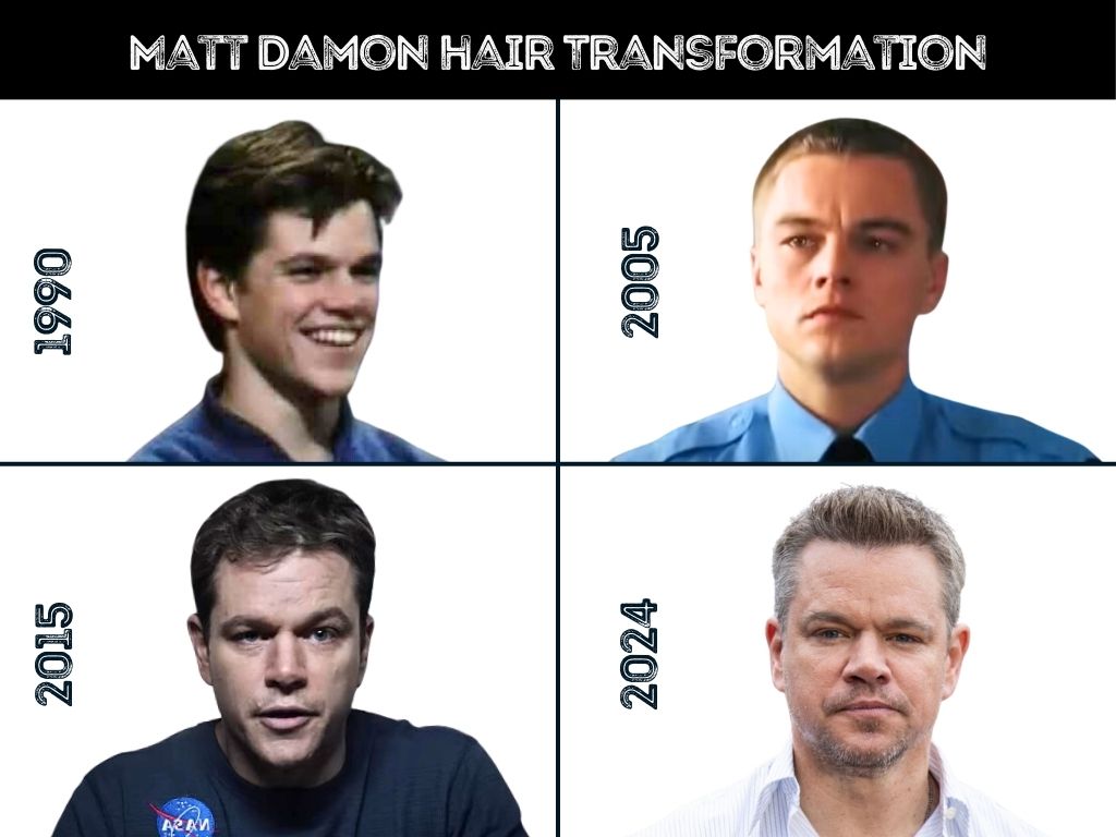 matt damon hair transformation
