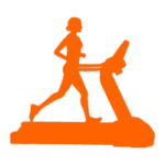 running running icon orange