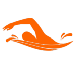swimming swimming icon orange