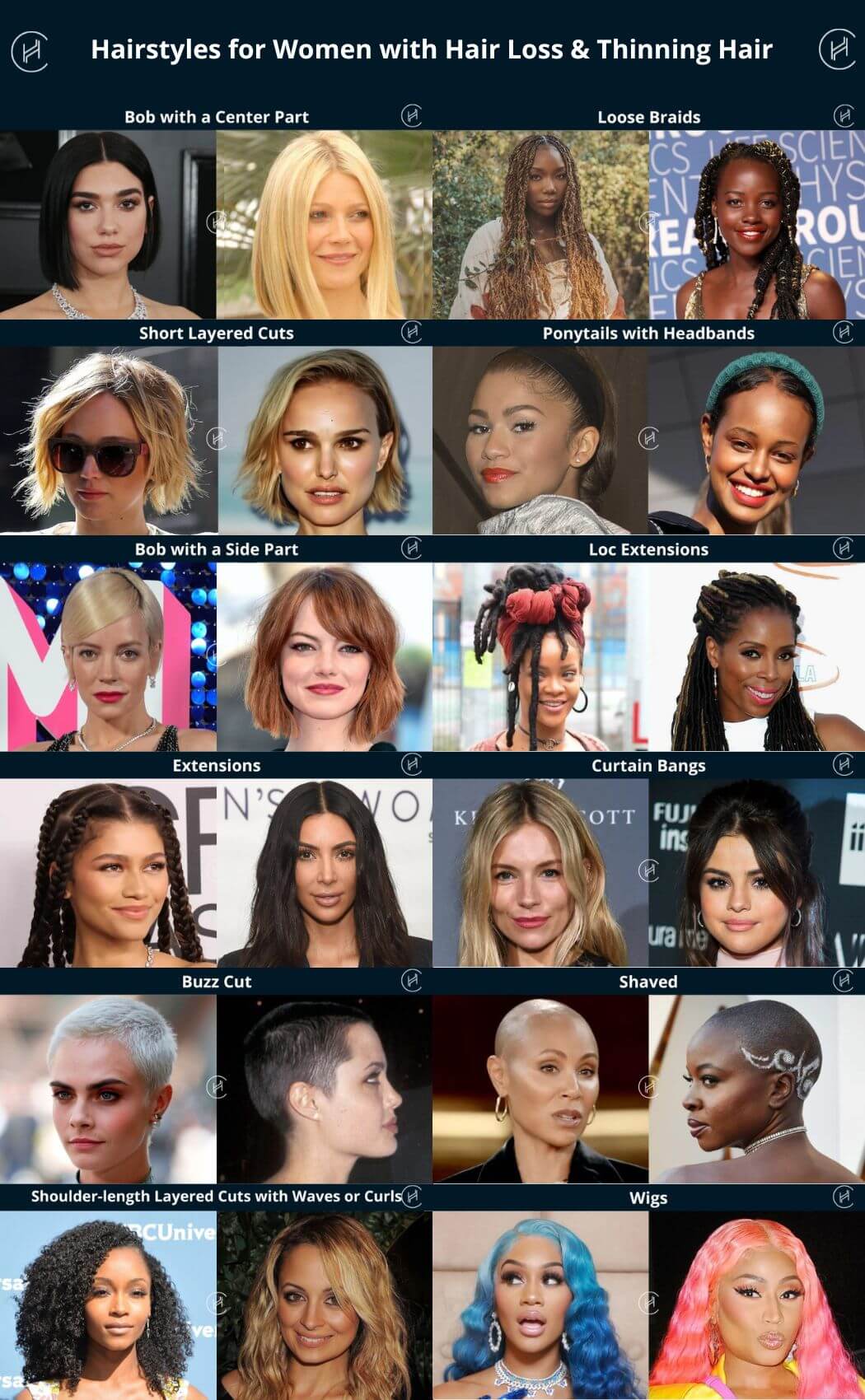 Best Hairstyle for Women with Hair Loss and Thinning Hair Gallery